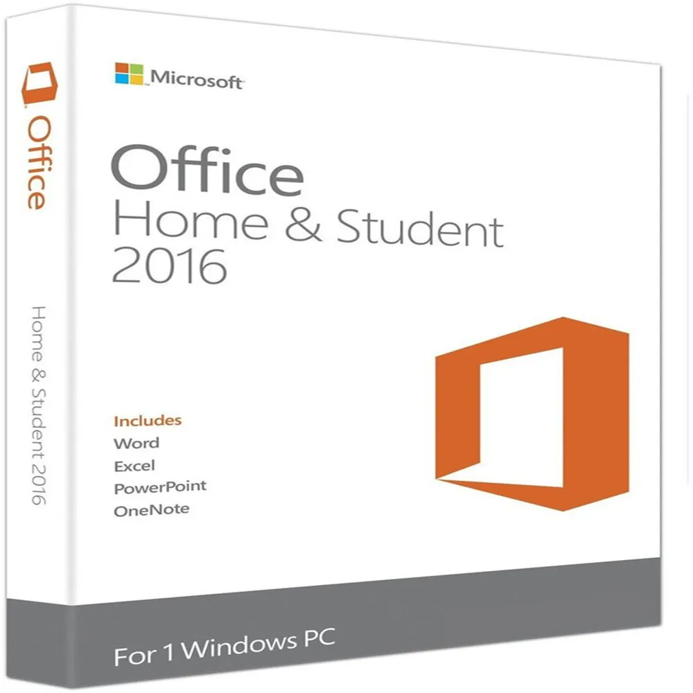 

Microsoft Office Home and Student 2016 for Windows License Boxed | 1 user, Product Key Card/Serial Numbers,Support Download