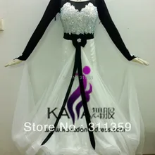 KAKA ТАНЕЦ B13032, шелк шифон Бальные Стандартный платье для танцев, вальс танца Конкурс платье, Для женщин, девушка, взрослых платье для танцев бальный