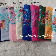 Реквизит для фотосъемки новорожденных, обертывание для цветов в китайском стиле с вышивкой