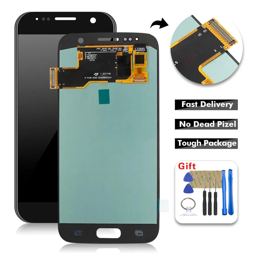 Дисплей для SAMSUNG Galaxy S7 G930 ЖК-дисплей 5 1 дюйма качество AAA G930T G930F G930A сенсорный экран