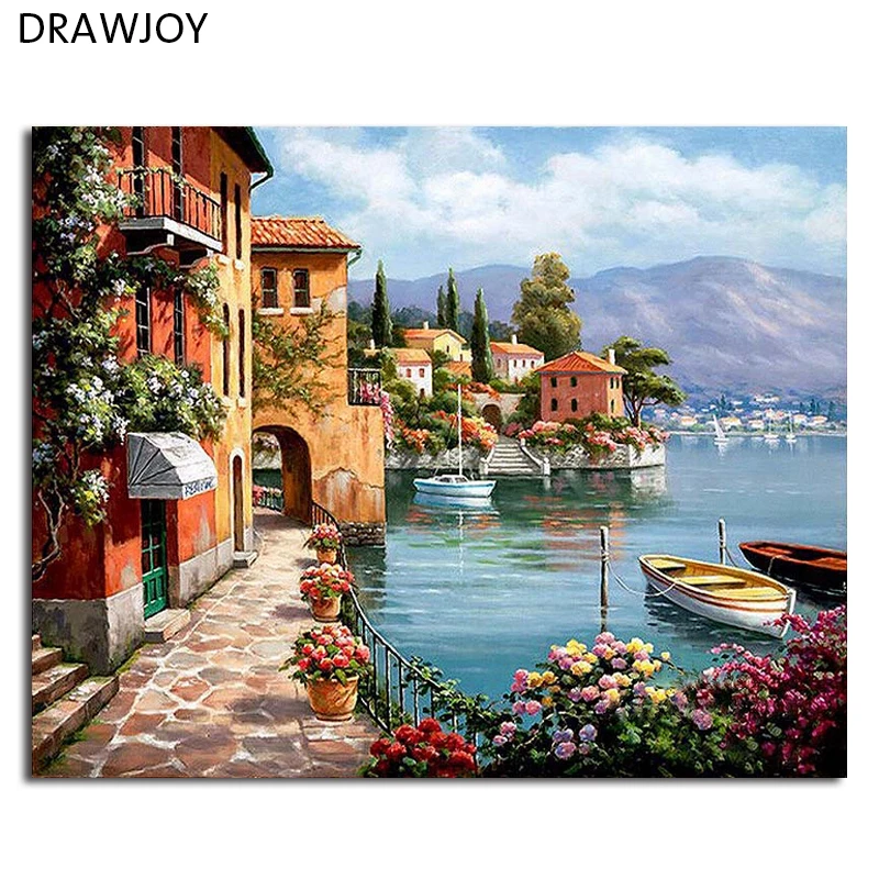Frameless Pictures DIY Painting By Numbers Home Decoration For Living Room DIY Digital Canvas Oil Painting