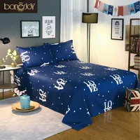 Bonenjoy Blue Color Bedding Sheet 3 pcs King Size 1