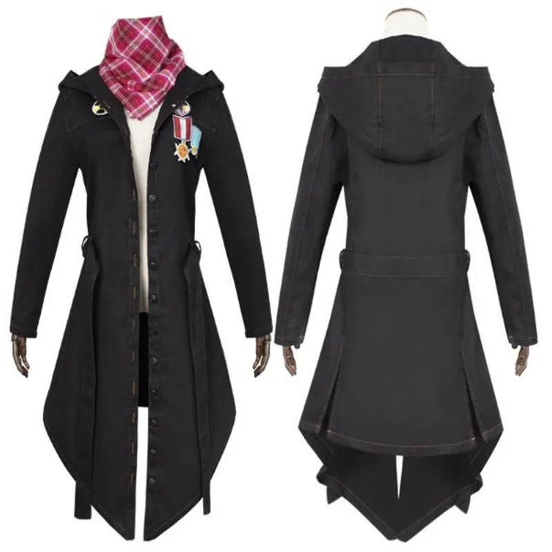  BOOCRE Game PUBG Cosplay clothing Scarf Battle Royale Black Chicken Trench Unisex Halloween Costume