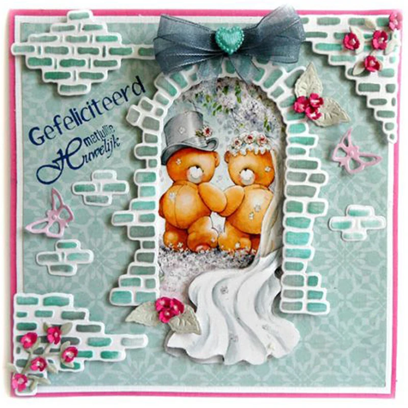 

Eastshape Metal Cutting Dies Scrapbooking for Card Making DIY Embossing Cuts New Craft Window Tea Bottle Table Brick Dies 2019