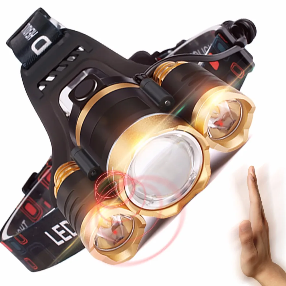 SKYFIREInfraredMotionSensorBrightestLEDHeadlampWaterproof