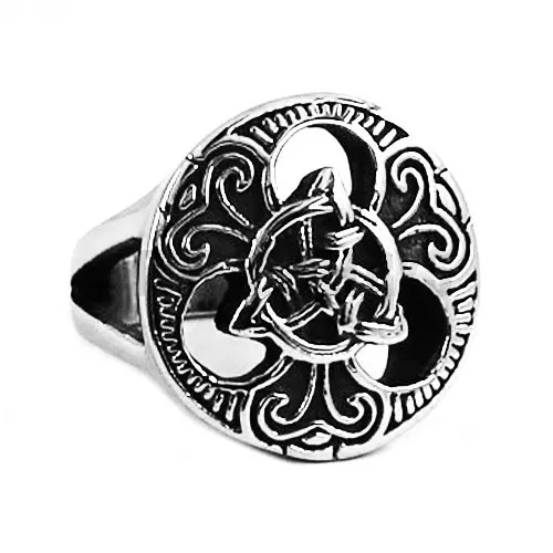 Женское байкерское кольцо Claddagh ювелирное изделие из нержавеющей стали с