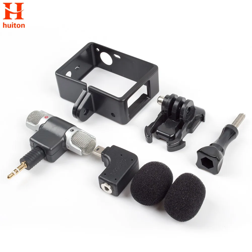 External Mini Stereo Microphone For Gopro Hero 4 3 Accessories