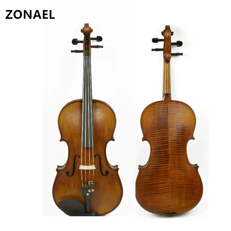

ZONAEL New 80S-022 Handmade Professional Wood Violin4/4 Musical Instruments 4/4 Grading Violin Maple Spruce