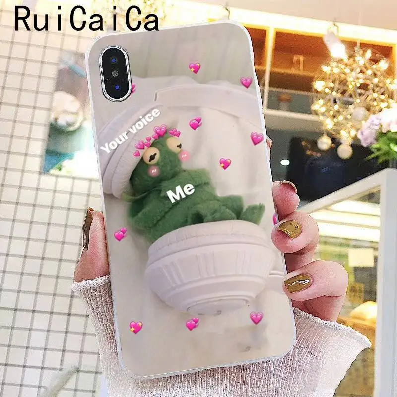 Ruicaica Kermit зеленая лягушка Забавный Милый гей мягкий чехол для телефона из ТПУ чехол для iPhone X XS MAX 6 6s 7 7plus 8 8Plus 5 5S SE XR 10 - Цвет: A11