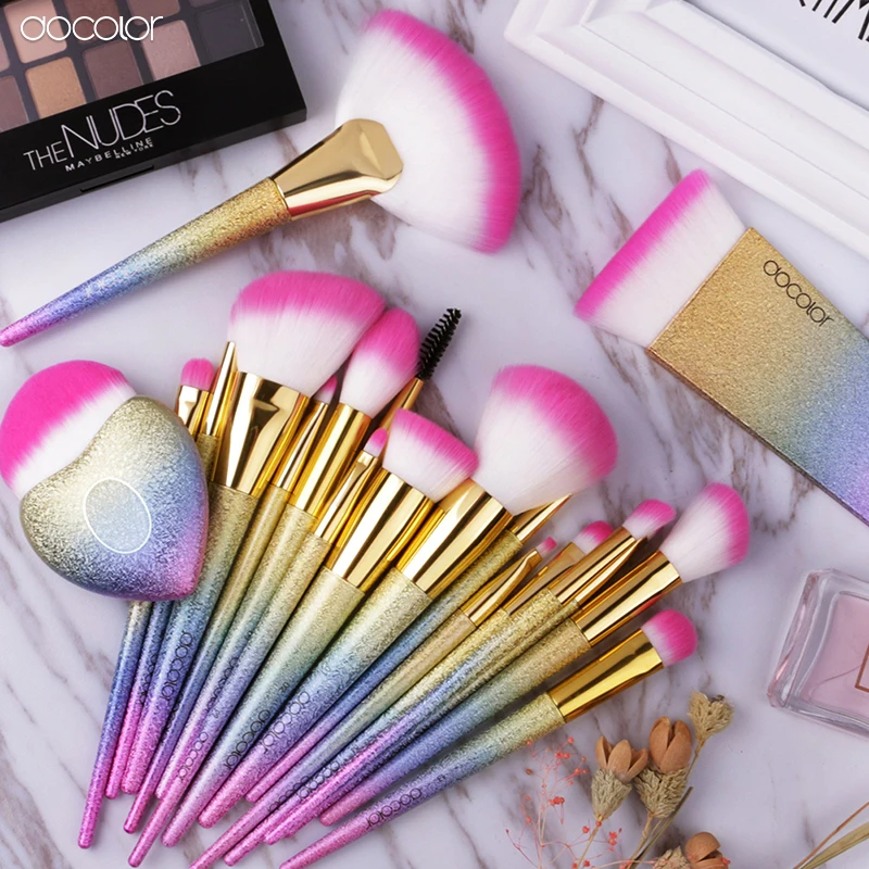 Docolor 19PCS Brand Brushes for Makeup Gift Brush Fantasy Set Collection Powder Foundation Contour Eye Shadow | Красота и здоровье