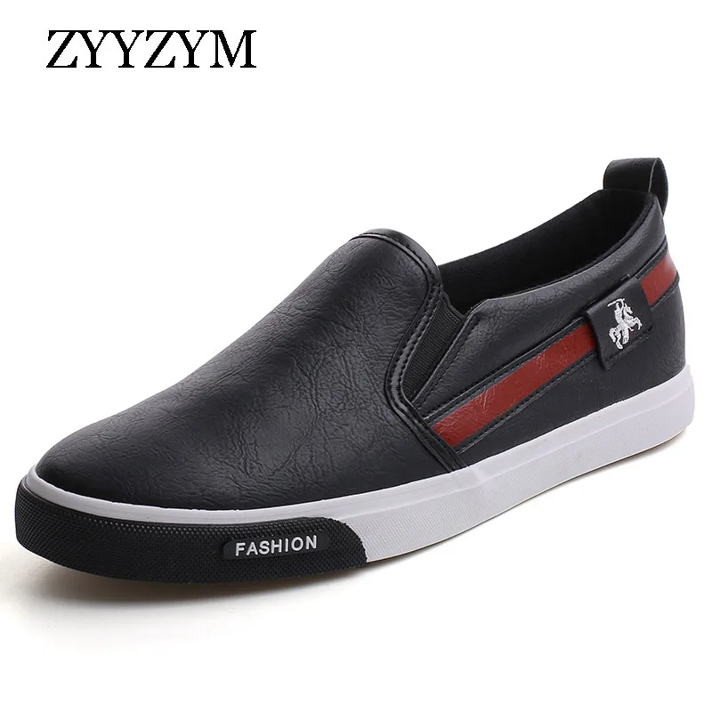 ZYYZYM Men Shoes Pu Leather Fashion Light Men Causal Shoes Outdoor Loafers Shoes Sneakers New Arrival
