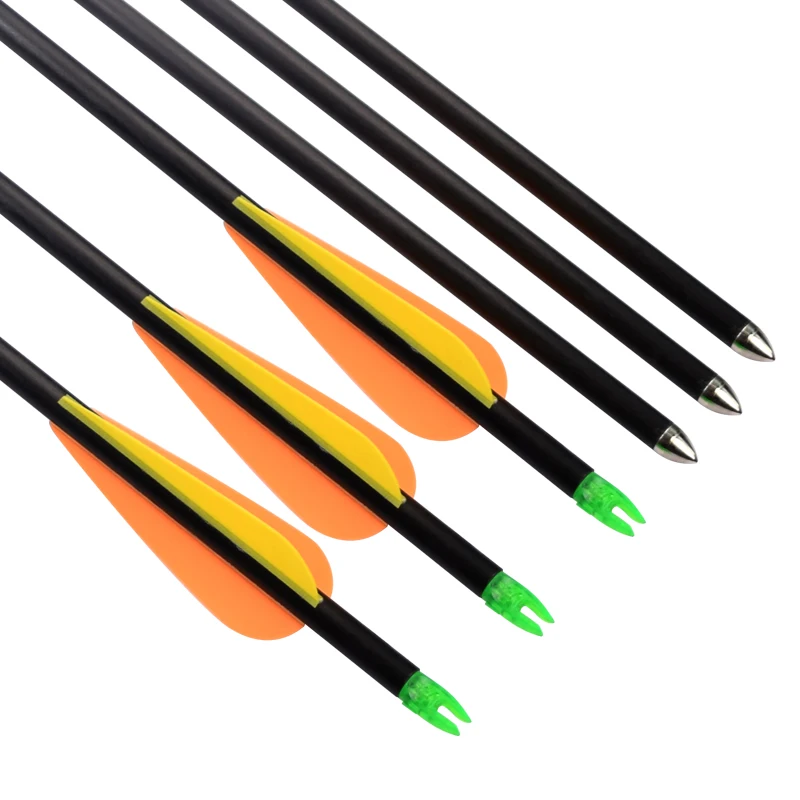 12pcs Fiberglass Arrows Compound Bow Archery Arrows Youth Target