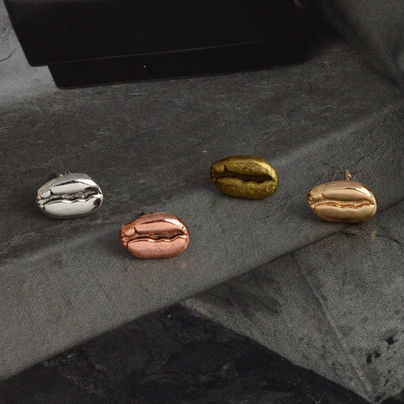 

4pcs/set Metal Pin Lovely shape Coffee beans coffee lover Shirt bag cap Jackets Badge Vintage pins Gift Accessories