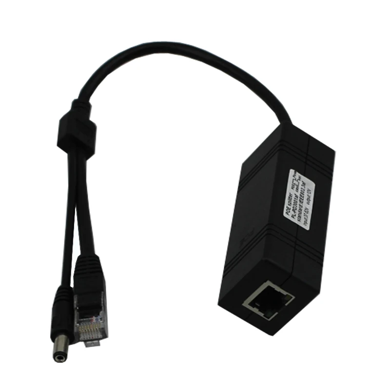 IEEE802.3af 12 В кабель адаптер poe rj45 dc 5,5*2,1 мм для ip-камеры без poe/ip-телефона/wifi ap сплиттер инжектор выход 12 В 1.5A