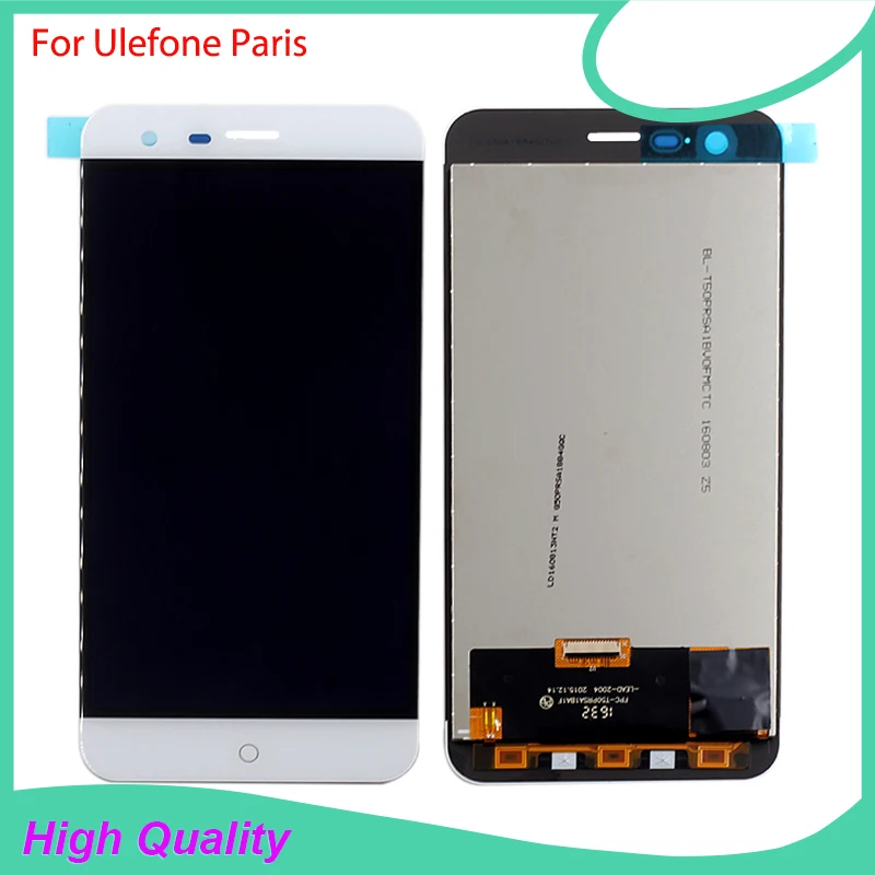 ФОТО For Ulefone Paris Touch Screen LCD Display Original Digitizer Glass Panel Assembly Ulefone paris 1280x720 HD 5.0inch Cell Phone