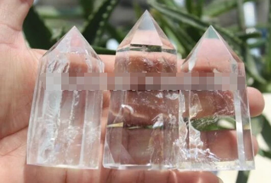 

A 422 NATURAL CLEAR QUARTZ CRYSTAL WAND POINT (0601)