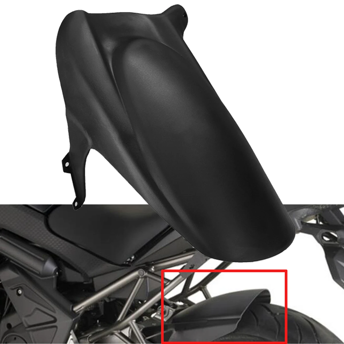 Брызговик на заднее колесо мотоцикла брызговик для KAWASAKI VERSYS650 KLE650 2008 2017|Накладки