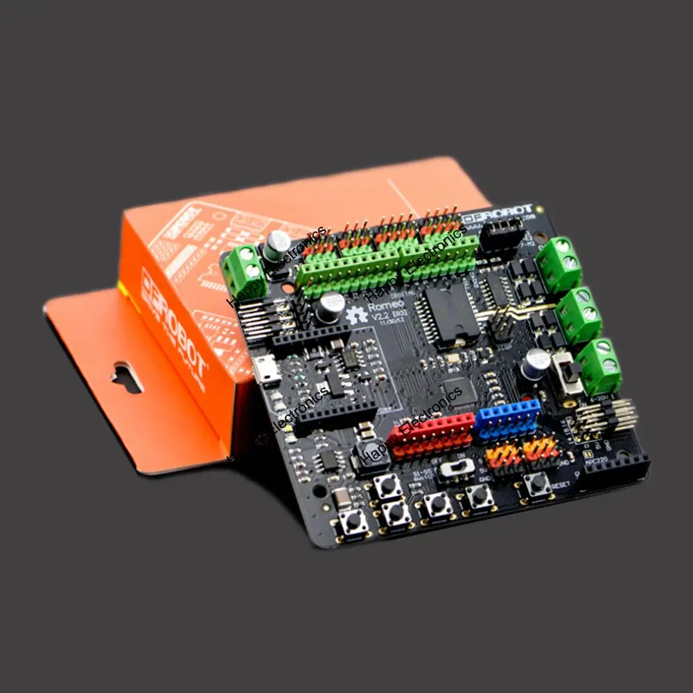 DFRobot Romeo V2 все-в-одном контроллер ATmega32U4 интегрированный драйвер двигателя/Xbee разъем/расширение датчика совместим с arduino