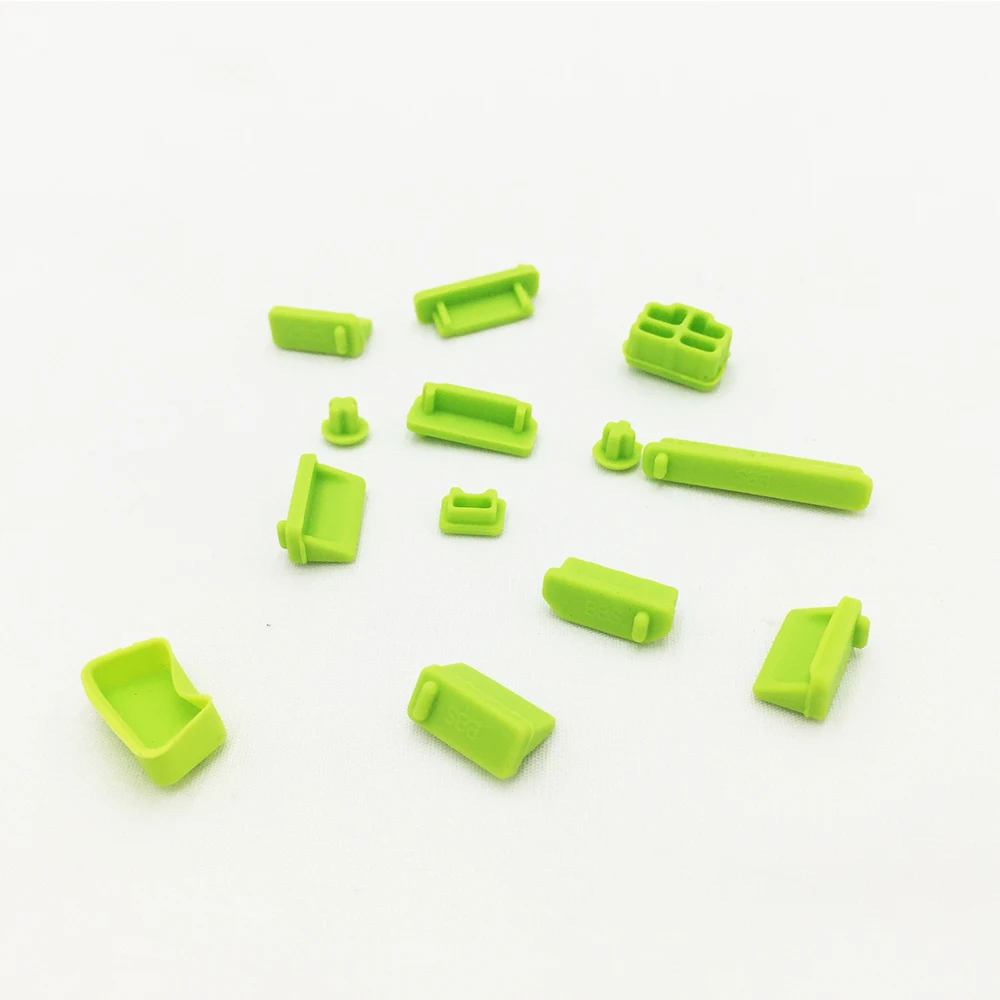 13PCSSet Candy Color Silicone Anti Dust Plug Cover Stopper Laptop dust plug laptop dustproof usb dust plug Computer Accessories (4)