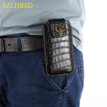 

SZLHRSD Belt Clip Genuine Leather Waist Holder Flip Cover Pouch Case for Samsung Galaxy J1 mini 2016 j2 Prime J3 Pro j5 j7