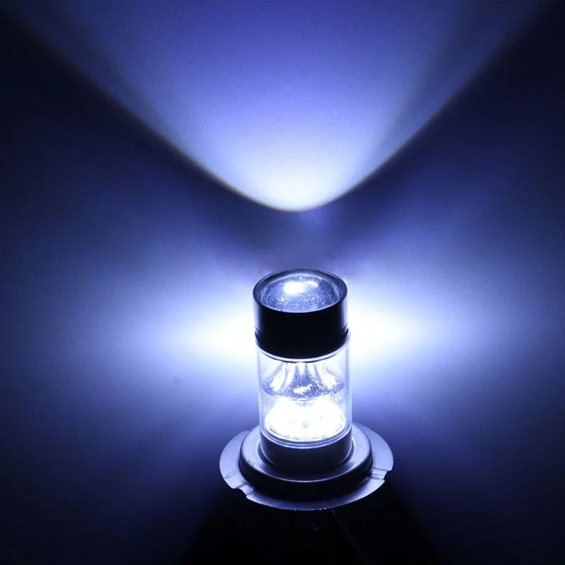 2pcs H7 100W LED Car Fog Tail Driving Light Headlight Lamp Bulb White