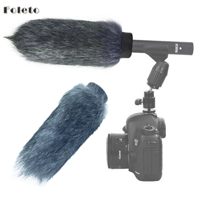 Foleto Microphone Windscreen Wind Muff Outdoor Portable Digital