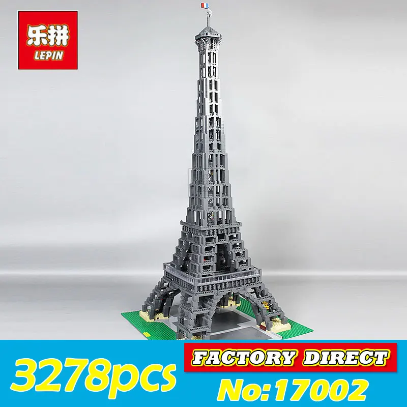 

LEPIN 17002 3478Pcs Paris Eiffel Tower Model Kits Building Blocks Bricks Toys Compatible 10181 for Children Gift