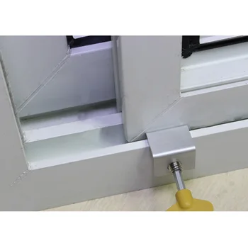 

10 PCS Security Locks Adjustable Sliding Window Locks with Key Window Door Frame Security Locks with Key for Home and Office