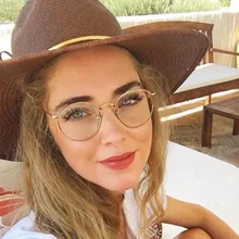 REALSTAR, Ретро металлическая круглая оправа для очков, женские очки для близорукости, оптическая оправа, Брендовые очки для женщин, Oculos S277