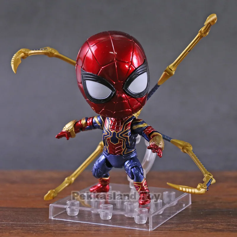 

Marvel Toys Nendoroid 1037 the Avengers Endgame Iron Spiderman PVC Action Figure Iron Spider Super Hero Collectible Model