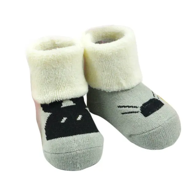 Thick Warm Animal Terry Socks For Children Autumn Winter Baby Socks
