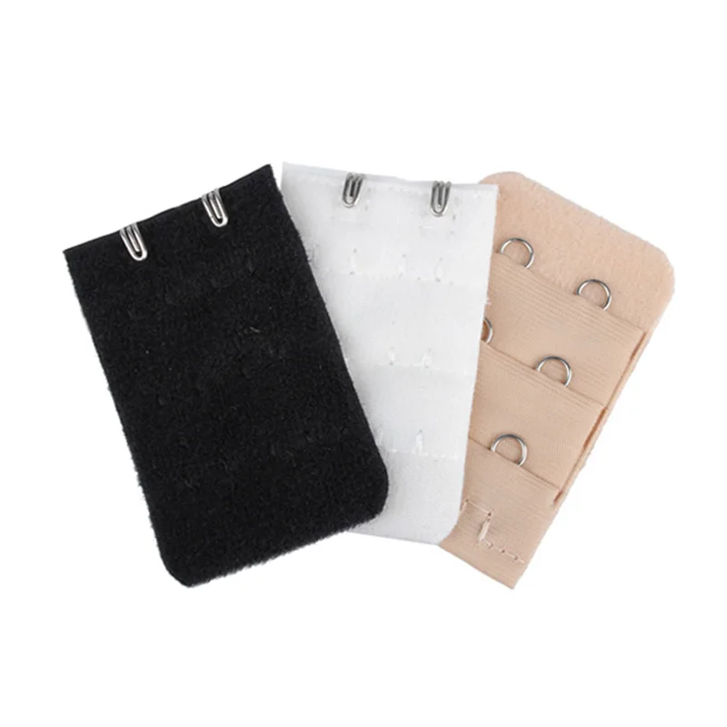 3pcs 3colors 2 Hooks Bra Extension Cotton Strap Extender Replacement