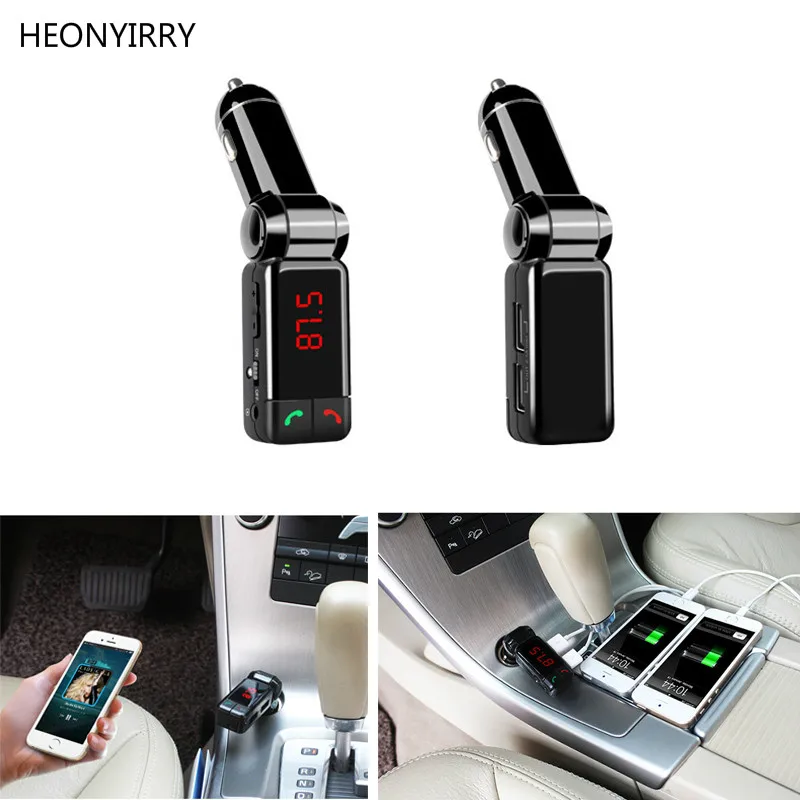 

Car MP3 Audio Player Bluetooth FM Transmitter Wireless FM Modulator Car Kit HandsFree LCD Display USB Charger For iPhone Samsung