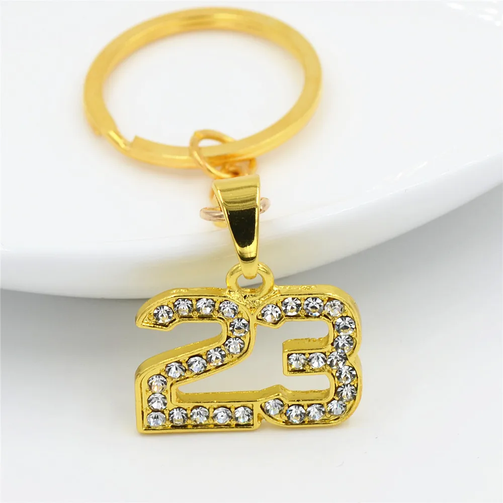 Uodesign الهيب هوب سحر المعلقات روك مجوهرات هدية كريستال سلاسل رقم 23 بلينغ ليندي السلة نجم المفاتيح Uodesign الهيب هوب سحر المعلقات روك مجوهرات هدية كريستال سلاسل رقم 23 بلينغ ليندي السلة نجم المفاتيح