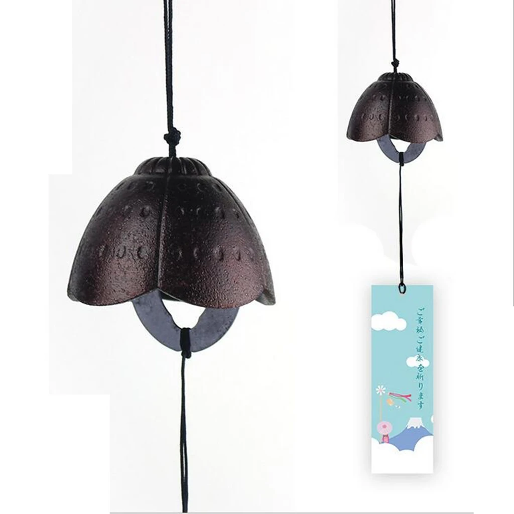 3 Pieces Traditional Japanese Furin Wind Chime Nambu Cast Iron Iwachu Bells