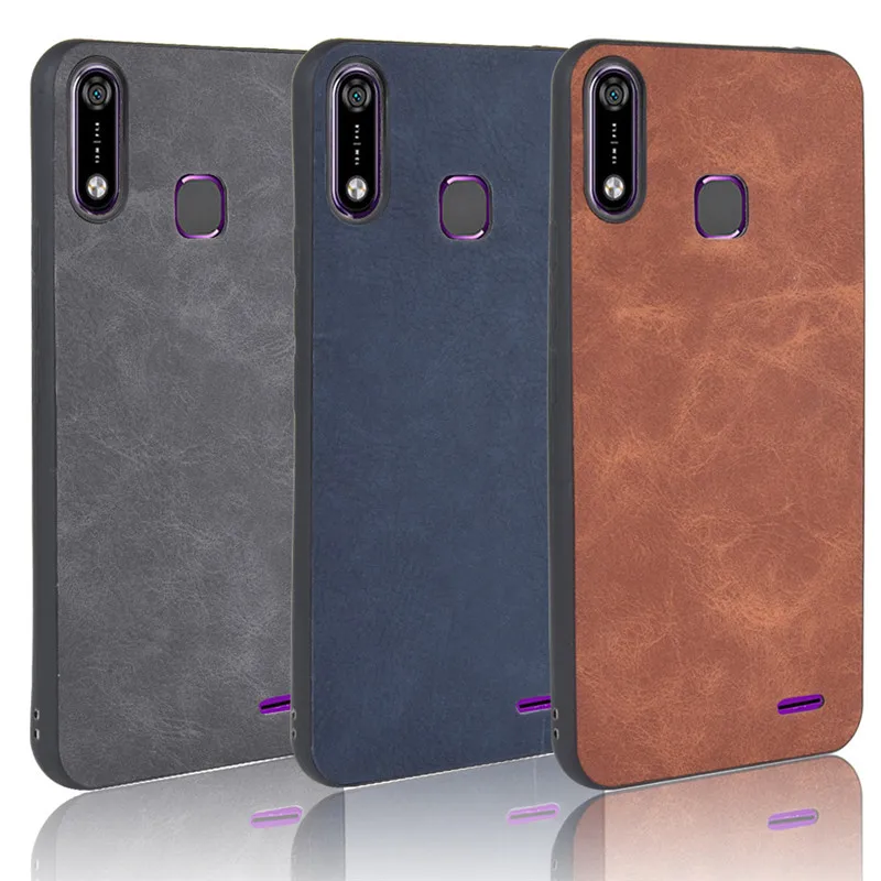 

For Infinix Hot 7 Case Hard Luxury PU Leather Soft Edge TPU Silicone Back Cover For Infinix Hot7 Infinix X624 phone case Bags