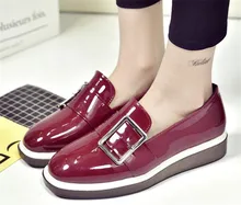 Fashion Flats Oxford Shoes Woman Spring Autumn REal genuine Leather Brogue Oxfords Ladies Shoes Woman Loafers Sapato Feminino