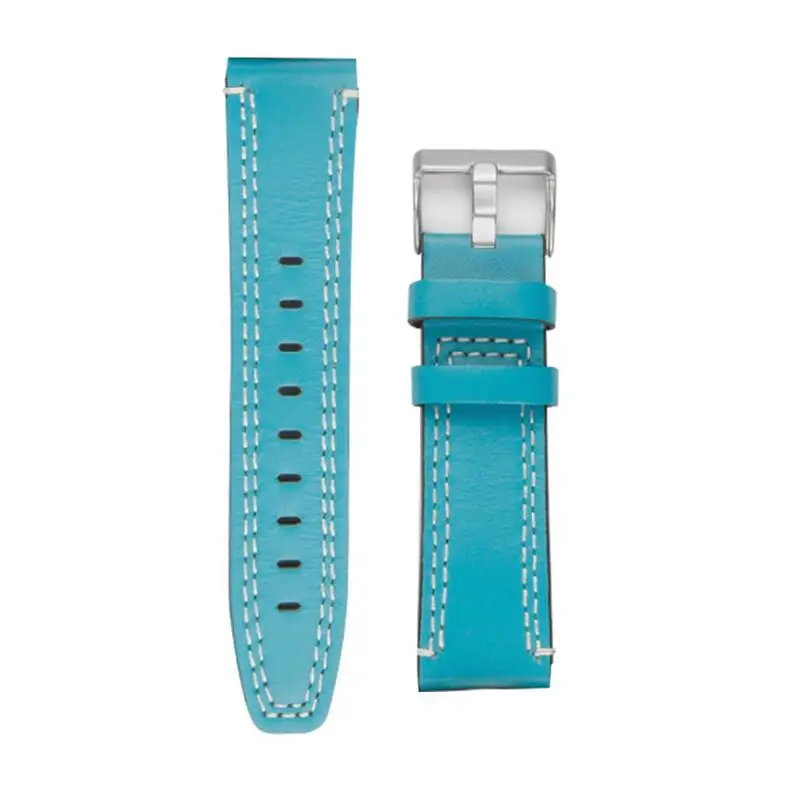 Кожаный ремешок для часов Ремешок для samsung Galaxy Watch 46 мм SM-R800 версия замена Браслет ремешок - Цвет: Blue