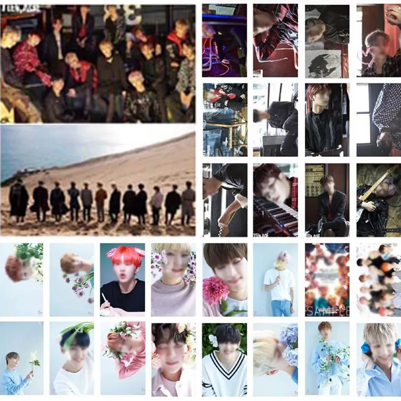 Seventeen LOMO Cards K-POP Новая мода самодельная бумажная Фотокарта HD