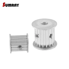 SUMRAY 3M 20T Timing Pulley 4/5/6/6.35/8/10/12mm Bore Timing Belt Pulley 16mm Belt Width 3mm Pitch For HTD 3M Timing Belts 2PCS pu timing belt coated with apl two types