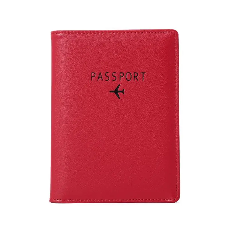 Кожаный чехол-кошелек с защитой RFID для путешествий и путешествий