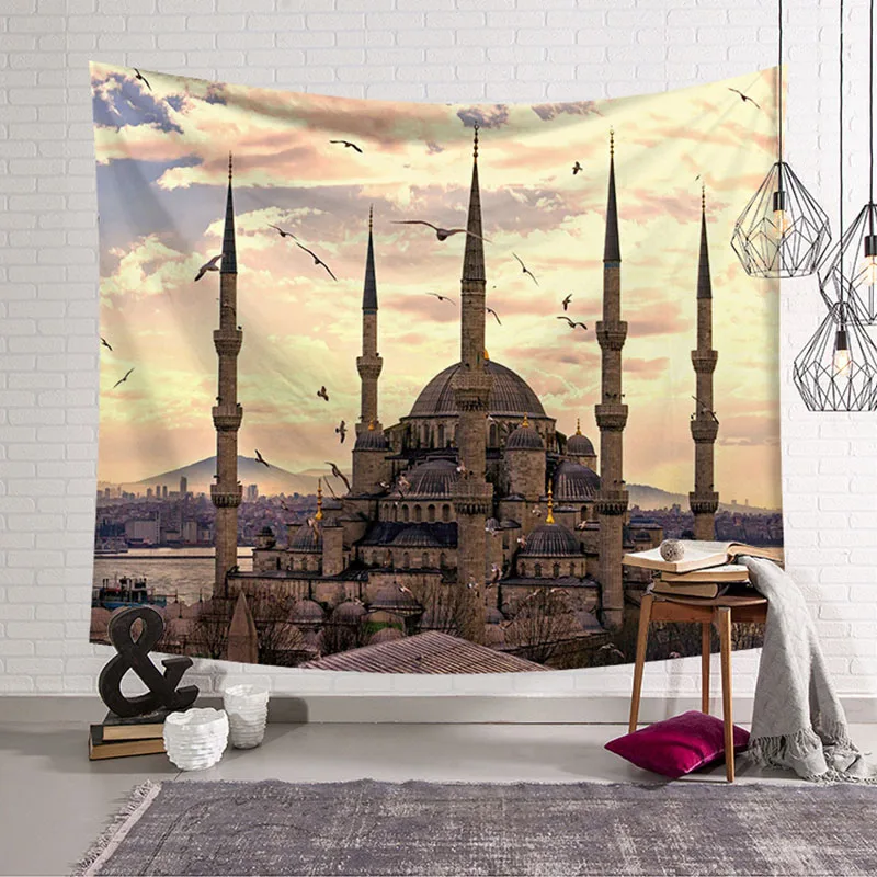 

Istanbul Hagia Sophia Tapestry Wall Hanging Cloth Turkey Landmark Wall Decor Towel Beach Bedspread