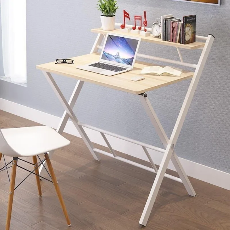

For Office Computer Standing Adjustable Furniture Desk Portable Small Laptop Folding Writing Table Mesa Para Notebook Metal