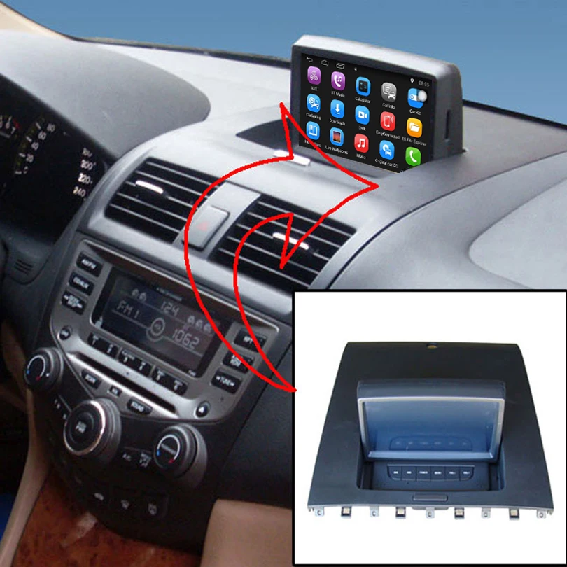 Excellent 7 inch Android 7.1 Capacitance Touch Screen Car Media Player for Honda Accord 2003-2007 GPS Navigation Bluetooth Video player 4