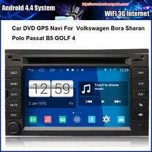 Android Car DVD player FOR VW Passat B5 Jetta Golf 4 Bora Polo GPS Navigation,Speed 3G, enjoy the built-in WiFi