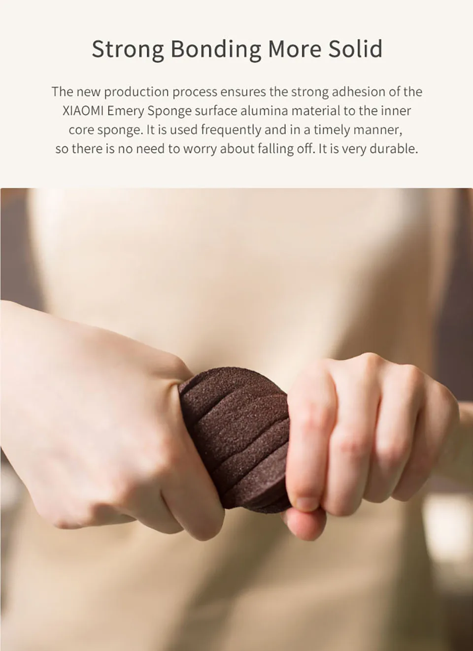 Xiaomi jiezhi brown Emery Magic SpongeDishwashing brush Kitchenware rust special brush Cleaner Kitchen Bathroom Cleaning Tool (5)