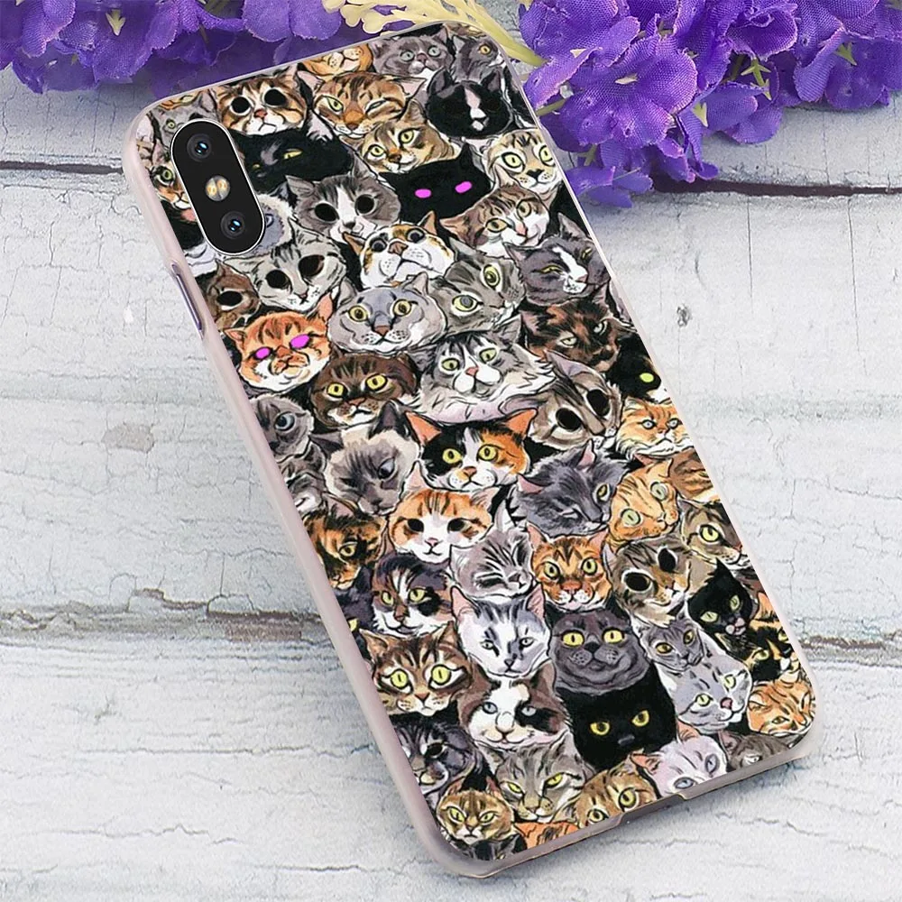 Чехол для телефона с изображением животных и милой лисы кота iPhone X 5 5S SE 6 6S Plus 7 8/7 10