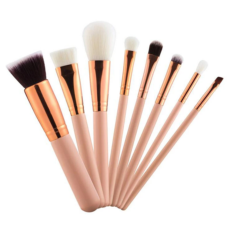 Professional Eyes Makeup Brushes Set 8Pcs Nature Hair Eye Shadow Contour Blending Smudge Makeup Tools Kit High Quality (2)