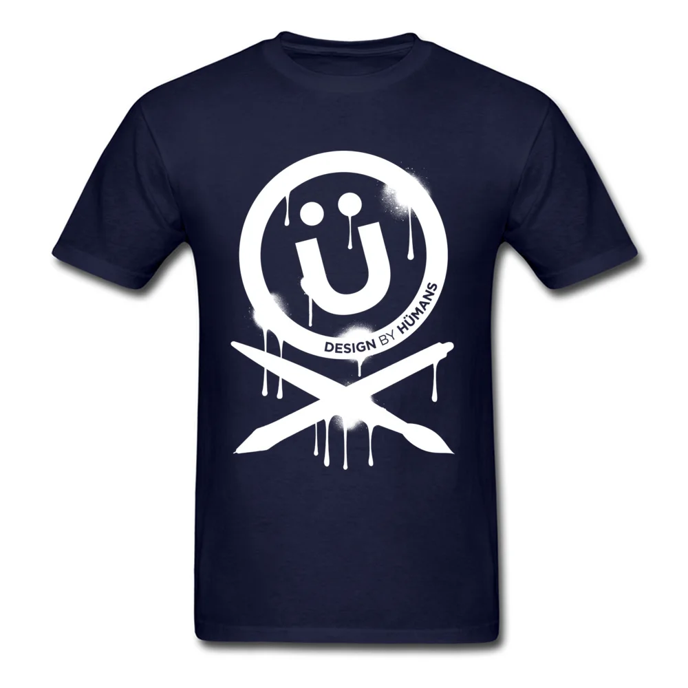Camisa T Shirt New Arrival O Neck DBH Artist Series Splattered Logo Pure Cotton Young Tops Tees Design Short Sleeve Tops Tees DBH Artist Series Splattered Logo navy