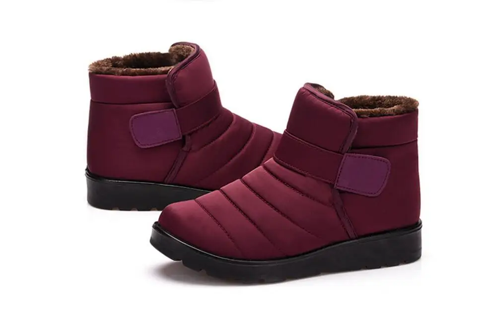 Зимние женские ботинки; новые теплые зимние ботинки для мужчин и женщин; обувь из пушистого водонепроницаемого хлопка; водонепроницаемые ботинки; 46